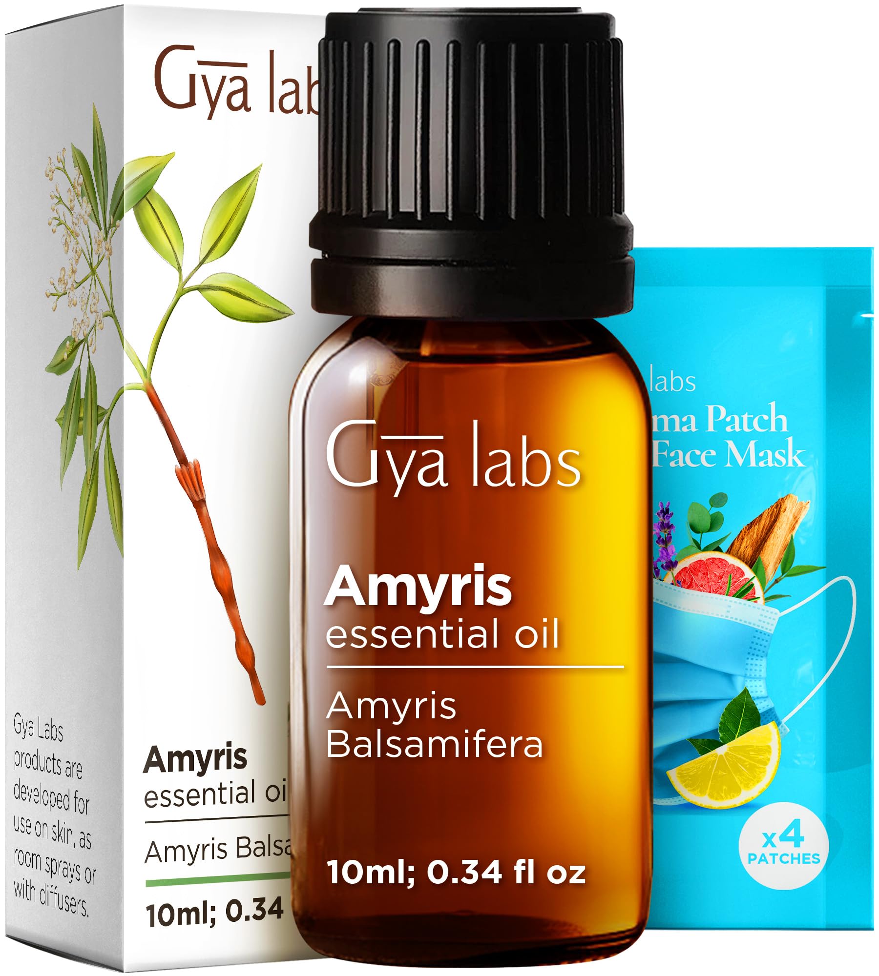 Gya Labs Amyris Essential Oil - 0.34 Fl Oz - for