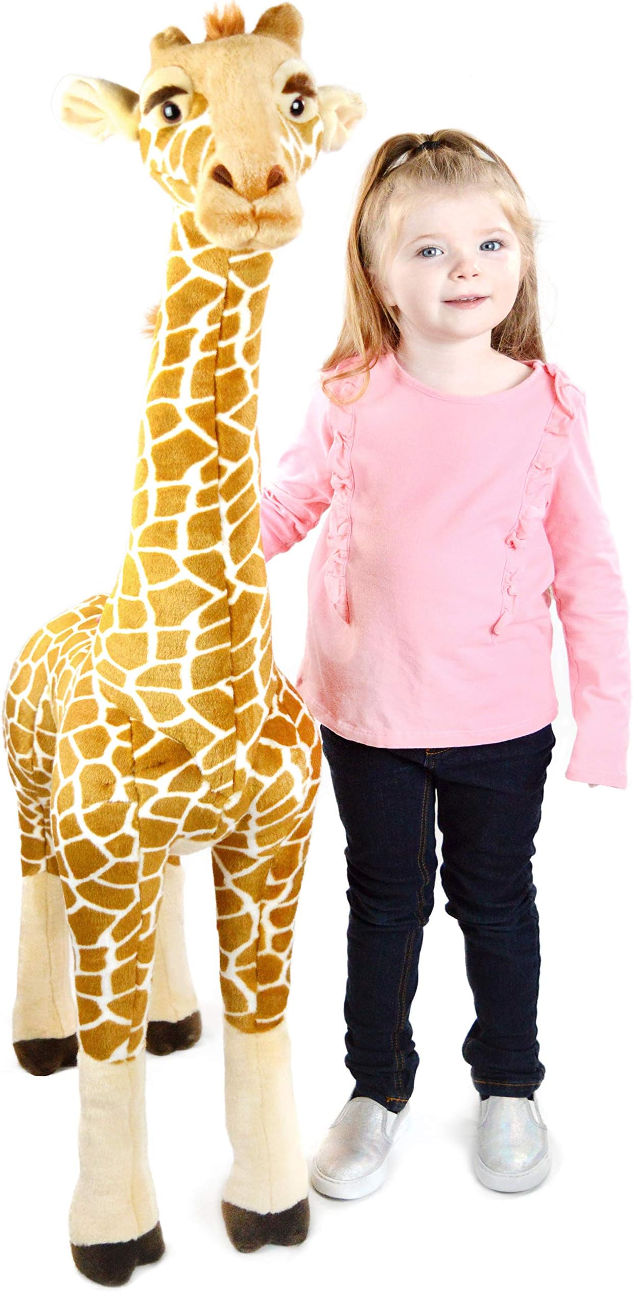 VIAHART Kuhchinay The Giraffe | 46 Inch Standing Stuffed Animal Plush | Shipping from Texas | by Tiger Tale Toys