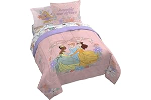 Jay Franco Kids Comforter Set Includes Sheets and Pillow Covers - Soft and Cozy Bed Set for Stylish Room Decor, Pink – Disney
