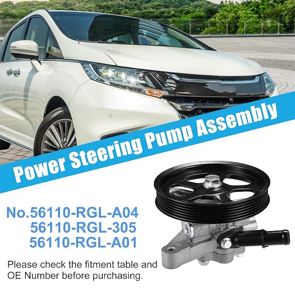 UXCELL POWER STEERING PUMP ASSEMBLY FOR HONDA ACCORD 3.5L V6 2008-2012 FOR HONDA PILOT 3.5L V6 2009-2011 POWER ASSIST PUMP REPLACE NO.56110-RGL-A04/56110R70A11