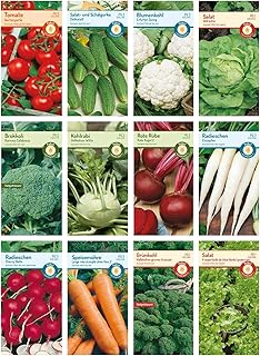 12 Sorten | Gemüsesamen Sortiment | für Anfänger geeignet | robuste Mischung