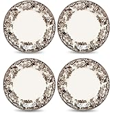 Spode Delamere Dinner Plate, Set of 4 | Earthenware, Dishwasher Safe, Made in England