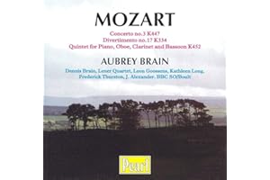 Mozart: Horn Concerto No. 3, K. 447 / Divertimento No. 17, K. 334 / Quintet for Piano, Oboe, Horn, Clarinet, and Bassoon, K. 452 E-Flat