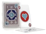Kikkerland Waterproof Invisible Playing Cards, Deck