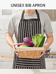 Syntus 2 Pack Adjustable Bib Apron with 3 Pockets