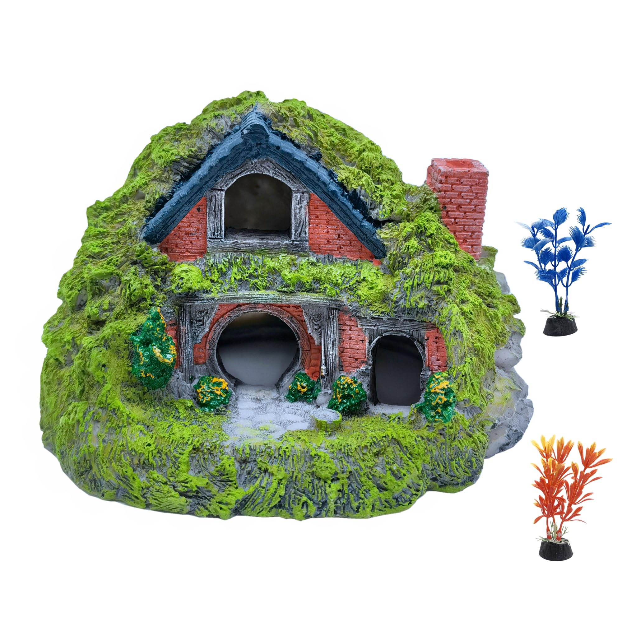 M2cbridge Antique Roman Column Ruins European Castle Aquarium Decorations Fish Tank Hideout Rocks (Fairy Garden) — image 1