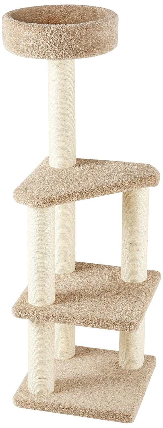 AmazonBasics Árbol de actividades con poste rascador para gatos grande