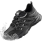 CENNID Women's Waterproof Hiking Shoes Wide Work Outdoor Slip-on Arch Support Lightweight Trail Non Slip Trekking Walking Sneaker