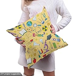 Ambesonne Science Party Fabric by The