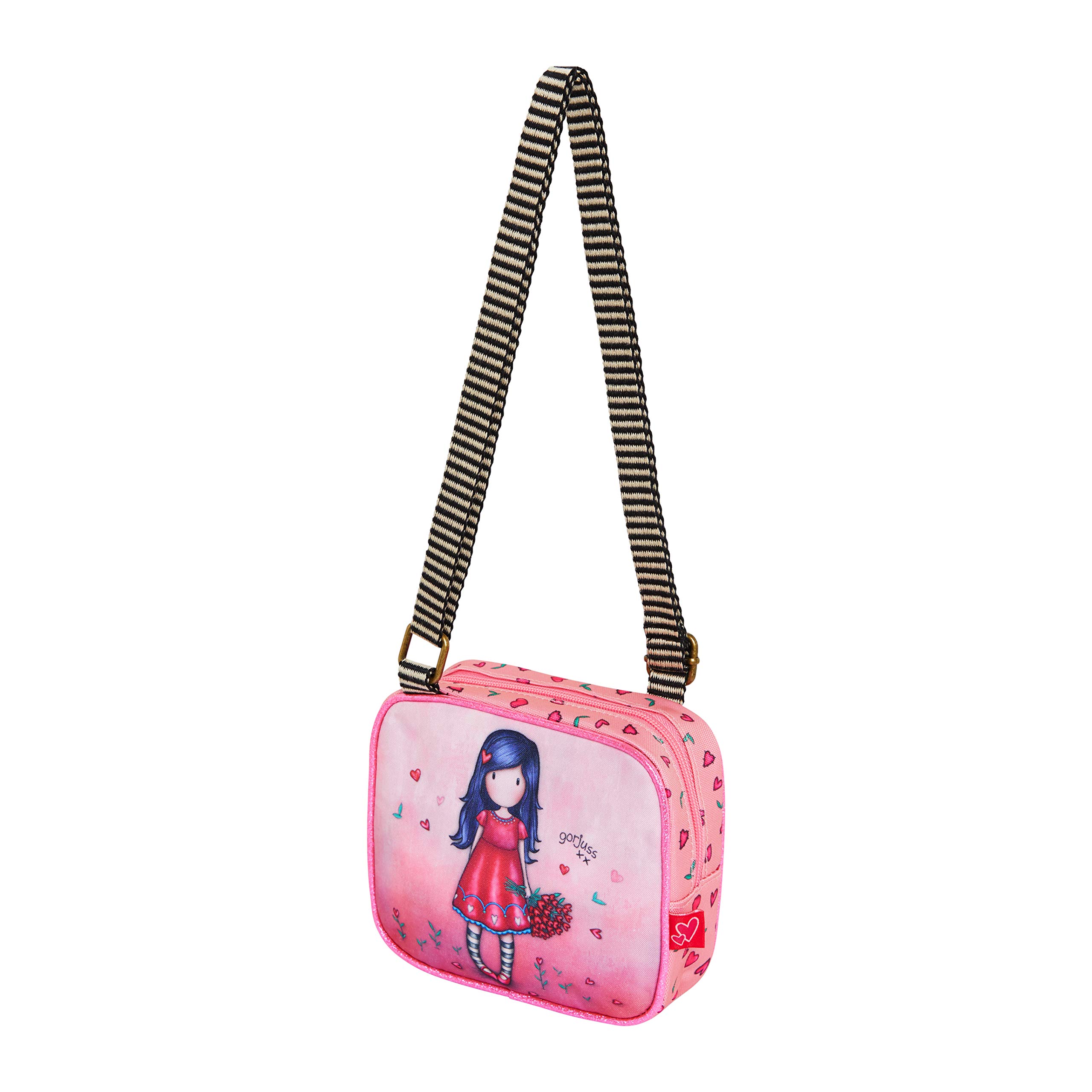 Santoro Gorjuss Sparkle & Bloom Mini Cross Body Bag 1039GJ04 - Love Grows, 165x150x65 mm