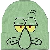 Nickelodeon Spongebob Squarepants and Friends Adult Character Cuffed Beanie Hat for Men and Women