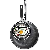 GRANITESTONE 2686 10" Frying Pan Skillet with 5.5" Eggpan, Non-stick, No-warp, Mineral-enforced, PFOA-Free, Dishwasher…