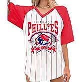 SWTJIC Baseball Shirt Women Game Day Raglan Jersey Baseball Team Fans Tshirt Oversized Sport Fan Support Tee Gifts