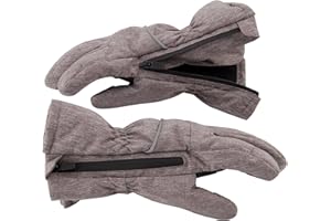 Andy & Evan Kids' Waterproof Snow Gloves Winter Gloves Side Zippers Touchscreen Ski Snowboard Sledding w/Warm Fleece Palms