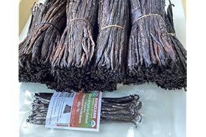FITNCLEAN HERBS AND SPICES 15 Organic Split Madagascar Vanilla Beans Grade B| 5"-7" For Extract by FITNCLEAN VANILLA| Bourbon NON-GMO Pods