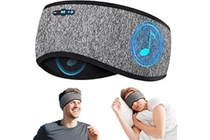 Sleep Headphones Bluetooth 6.0 Headband, 20Hr Headband Headphones with HD Stereo Speakers, Sports Wireless Earphones for Side