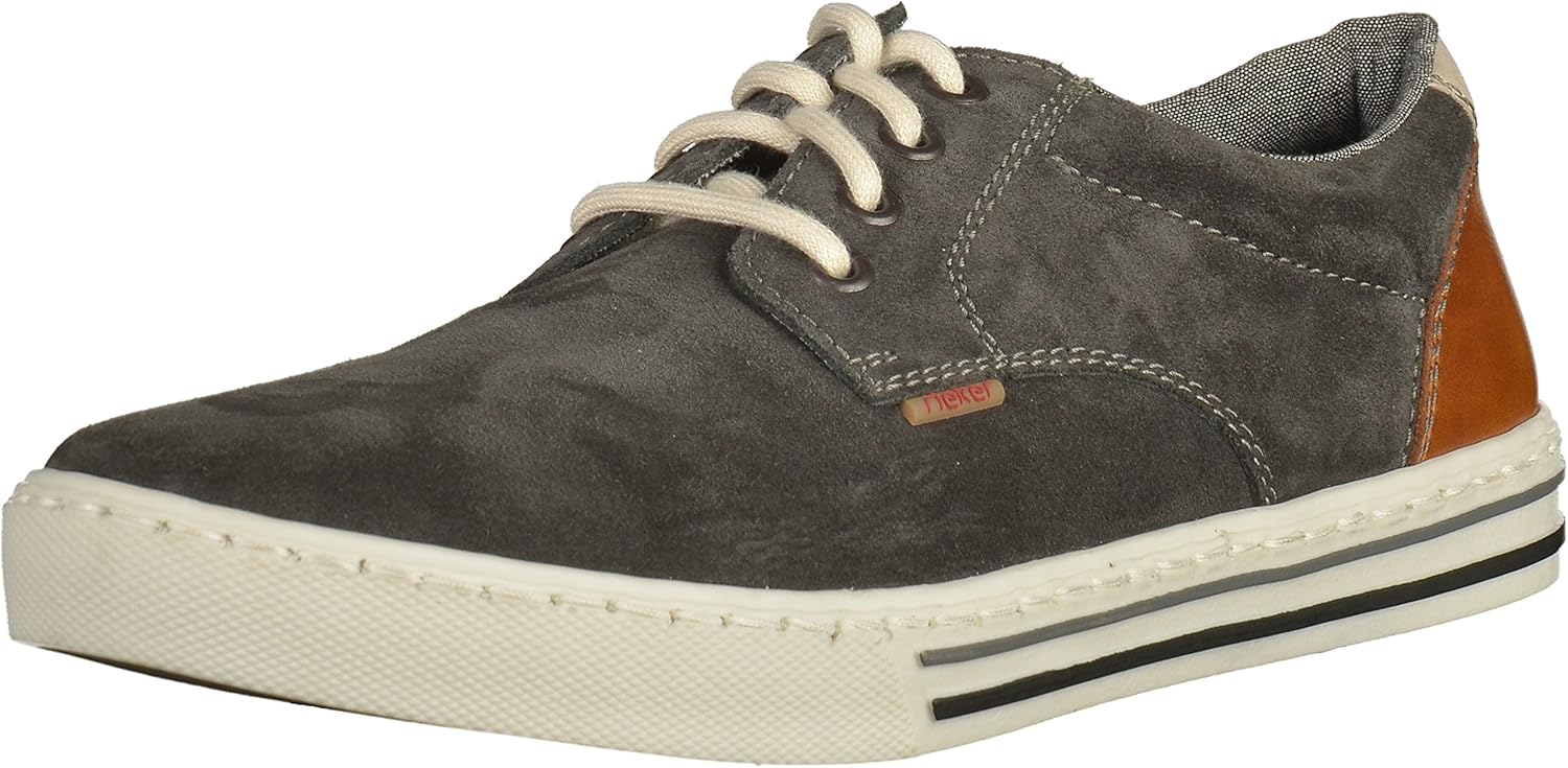 Amazon.com | Rieker Mens M.Low Shoes anthrazite/Amaretto/Chalk Size 40 M EU | Loafers & Slip-Ons