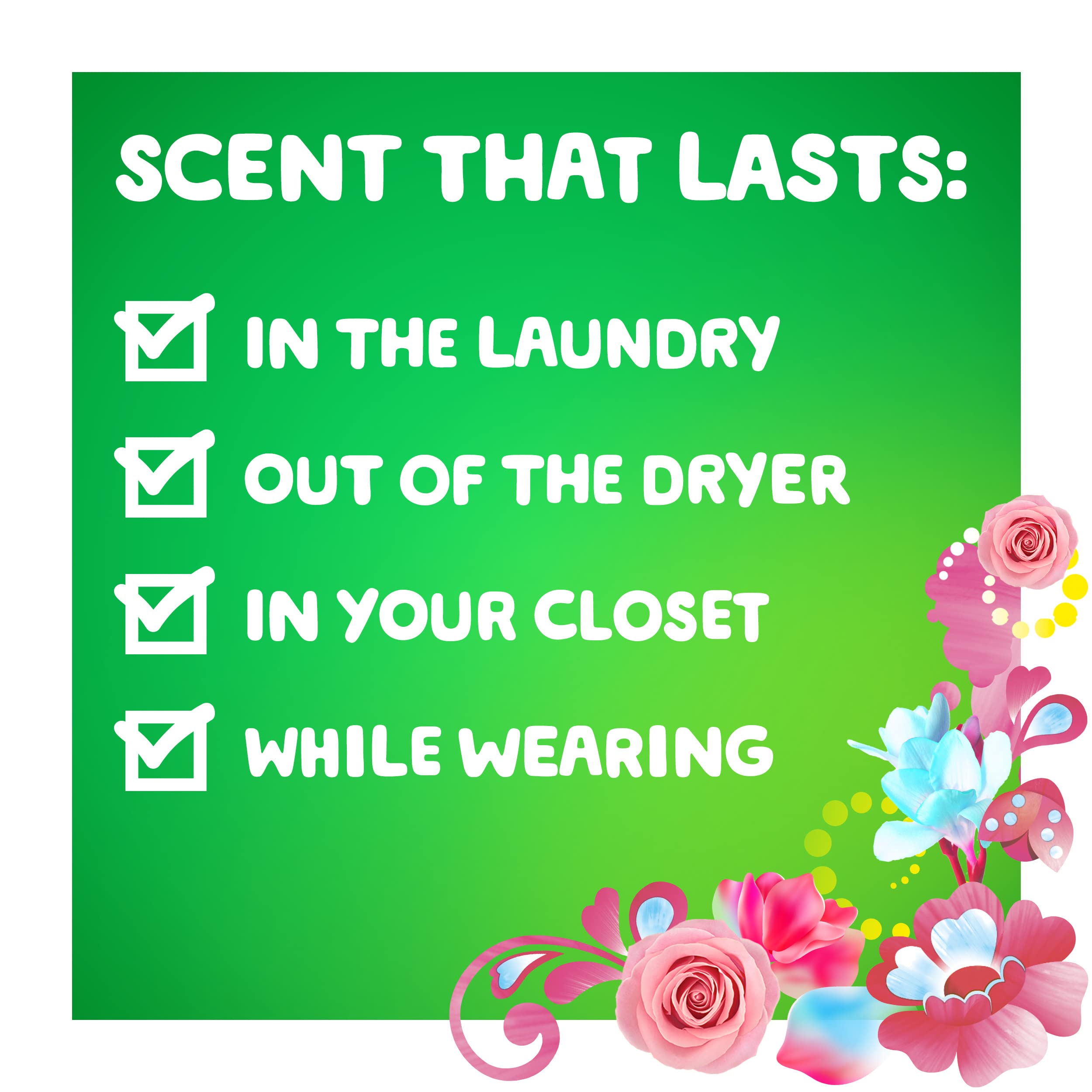 Gain Aroma Boost Liquid Laundry Detergent Spring Daydream Scent 107 Loads 154 fl oz HE Compatible