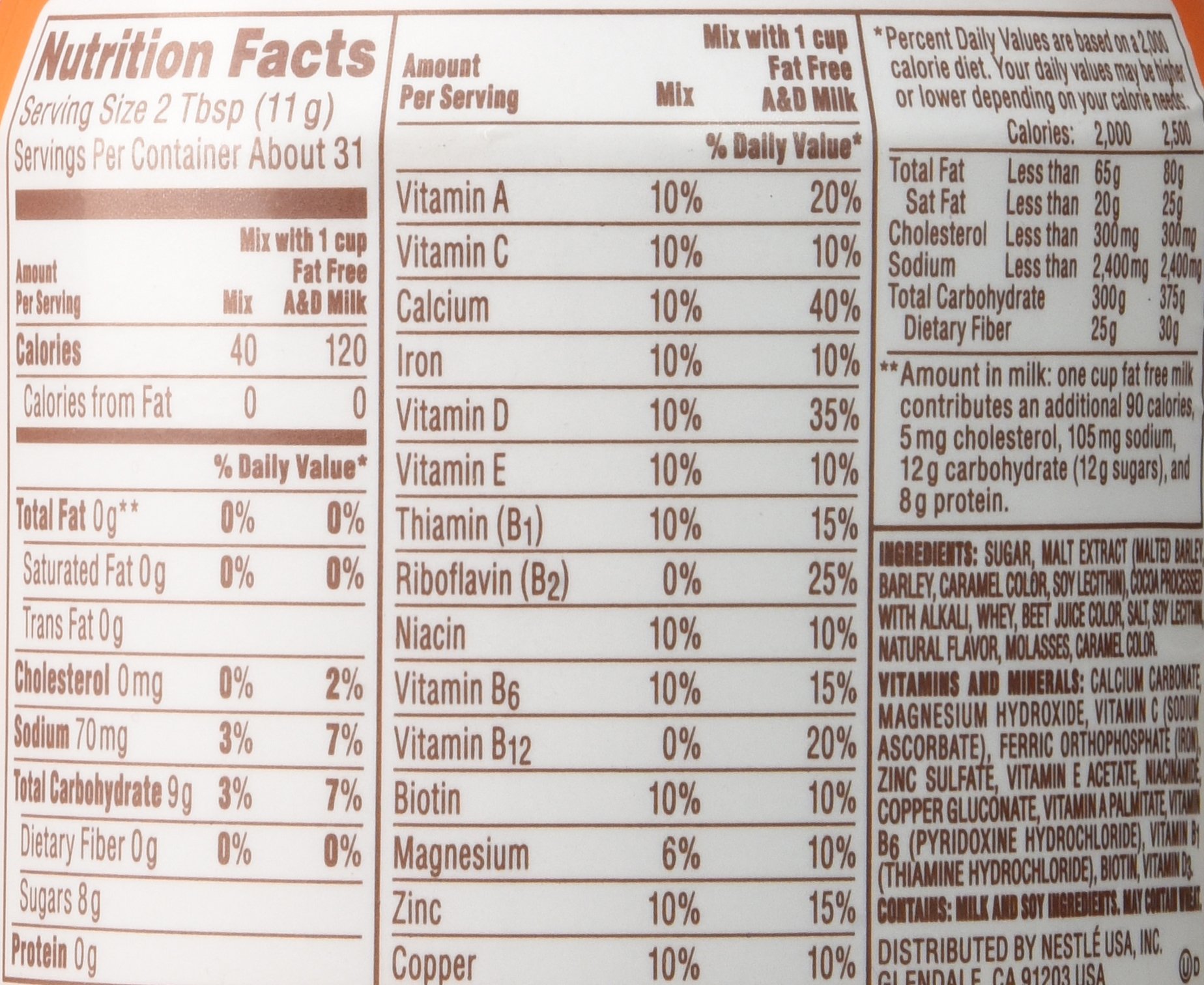 Ovaltine, Chocolate Malt Drink Mix (2 Pack) Buy Online in UAE