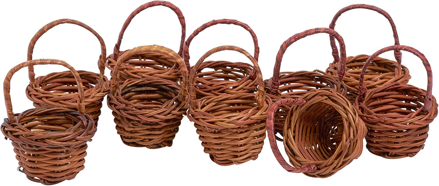 Amazon.de: 10 Körbchen Miniatur-Korb Deko Korb Großpackung