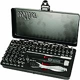 Wiha 75965 Precision Micro Bit Ratchet Steel Storage Box, 65-Piece