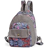 Black Butterfly Premium Backpack for Women, Crossbody Sling Backpack Sling Bag, Travel Hiking Chest Bag Daypack (Dark Grey)