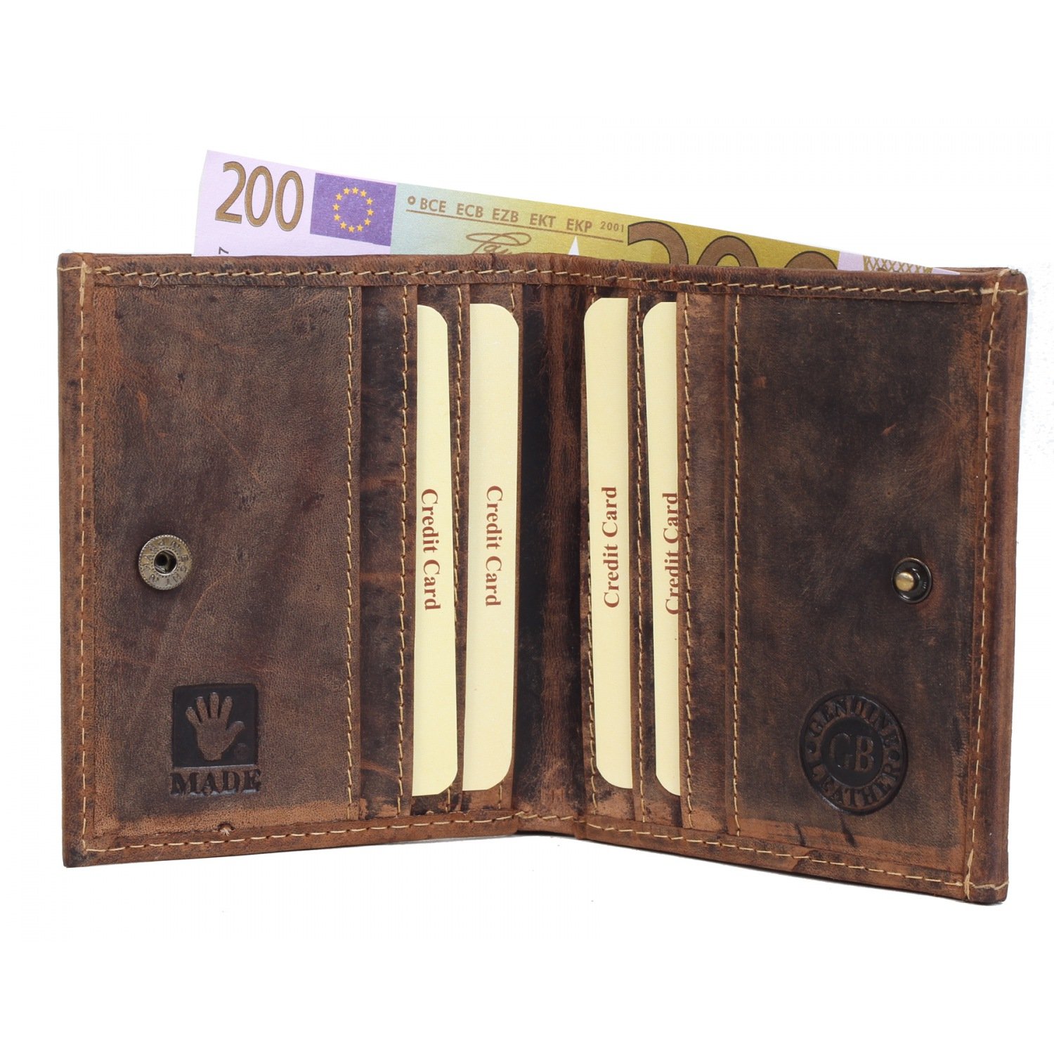 Greenburry Vintage Change Purse Wallet Leather 10 cm