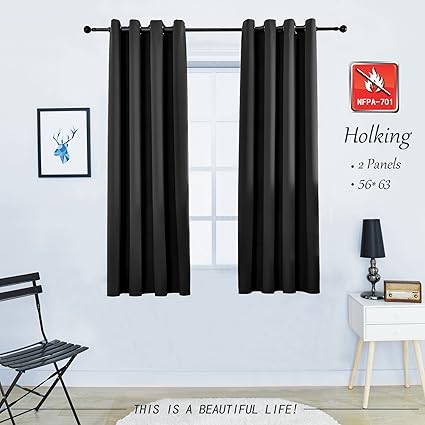 Amazon Com Holking Grommet Blackout Window Curtain Panel