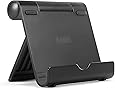 Anker Multi-Angle Portable Stand for Tablets 7-10 inch, E-readers and Smartphones, 0.4lb Lightweight Durable Aluminum Body, Compatible for iPad Air, Mini, iPhone 6 5S 5 4S, Samsung Galaxy S5 S4 S3, Google Nexus 5 6 7 9 Phones, Tablets and more (Black)