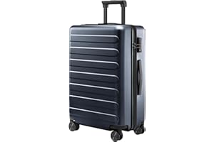 NINETYGO Large Spinner Suitcase, Hardshell Luggage for 10-14 Days Travel, Double Spinner Wheels, TSA Approved, 30 X 20 X 11 (Checked 28-Inch, Silver Gray, Rhine Collection)