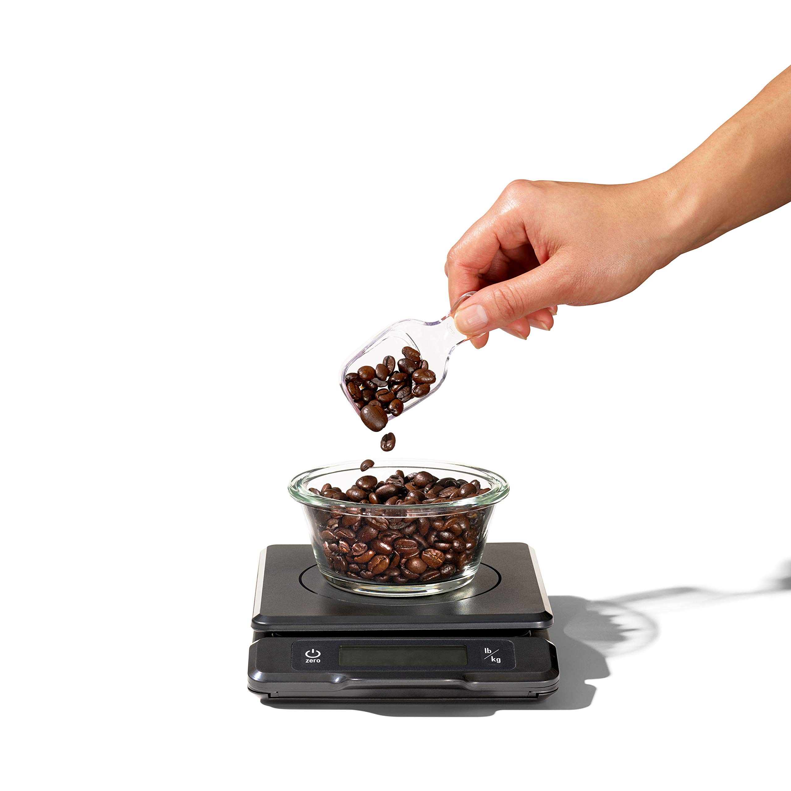 OXO Good Grips 5-lb Kitchen Scale with Pull-Out Display, Black