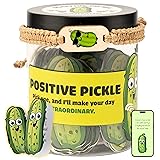 60 Positive Pickle Cards Jar, Affirmation Cards For