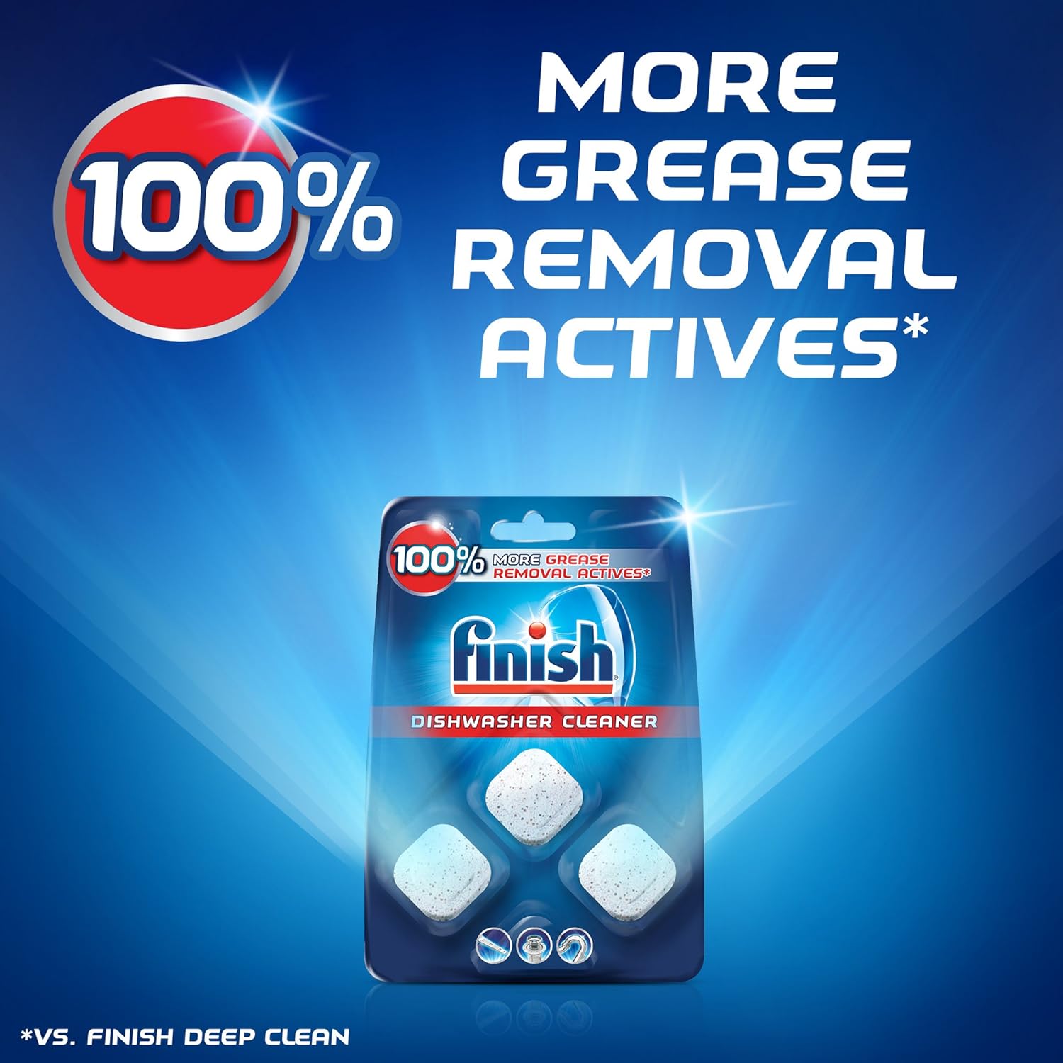 Finish in-Wash Dishwasher Cleaner: Clean Hidden Grease and Grime, 12 ct: Health & Personal Care
