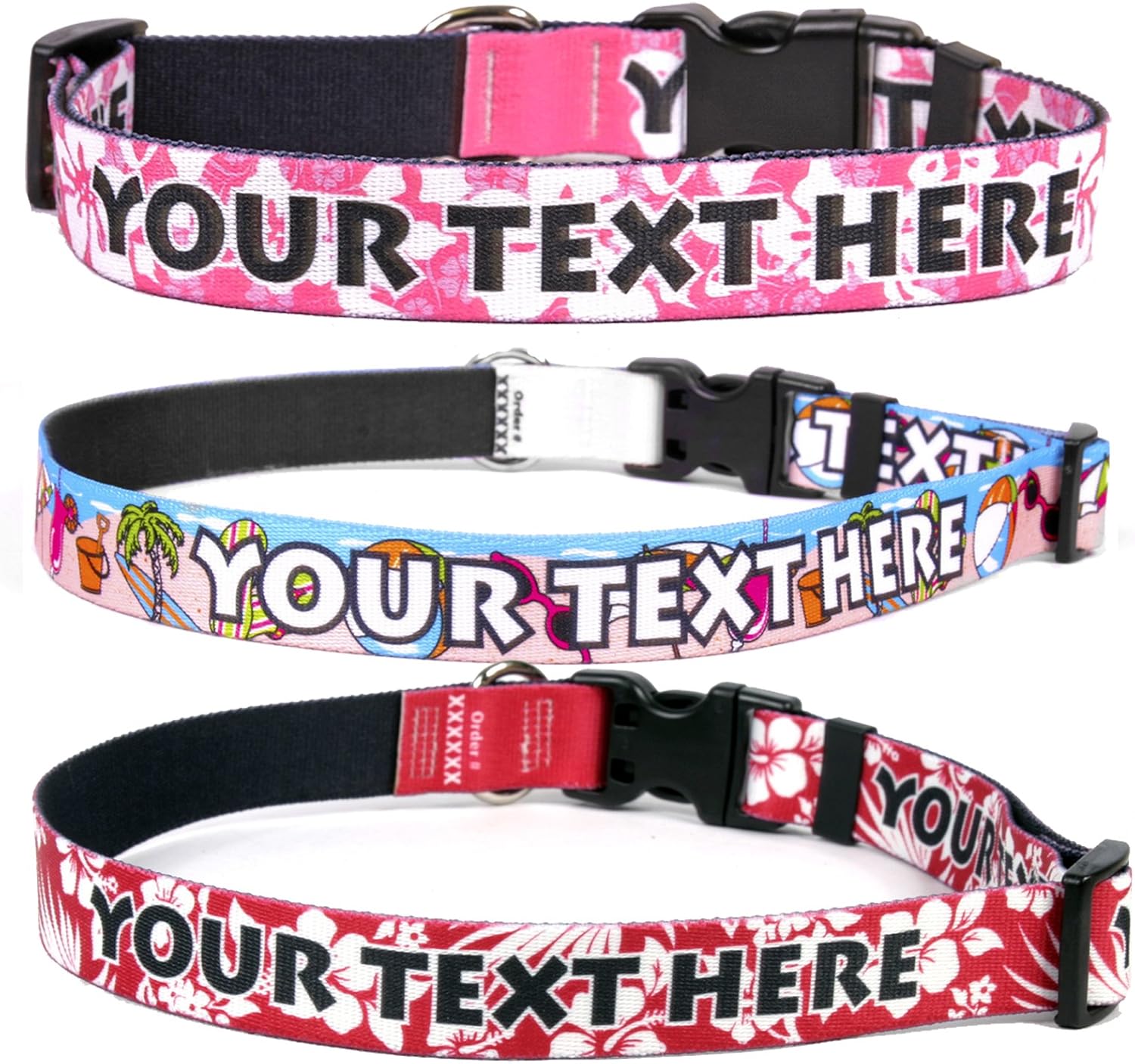 beach themed dog collars