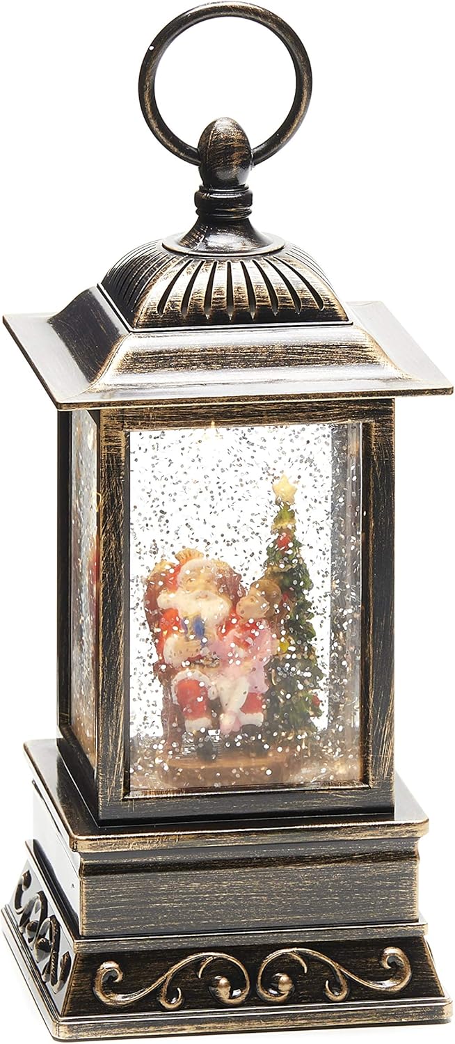 Snow Globes - Christmas Light-Up Snow Globe Lantern, 10.5