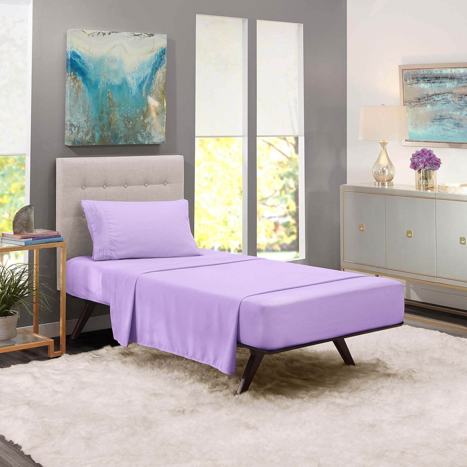 Best massage table sheet set lavendar