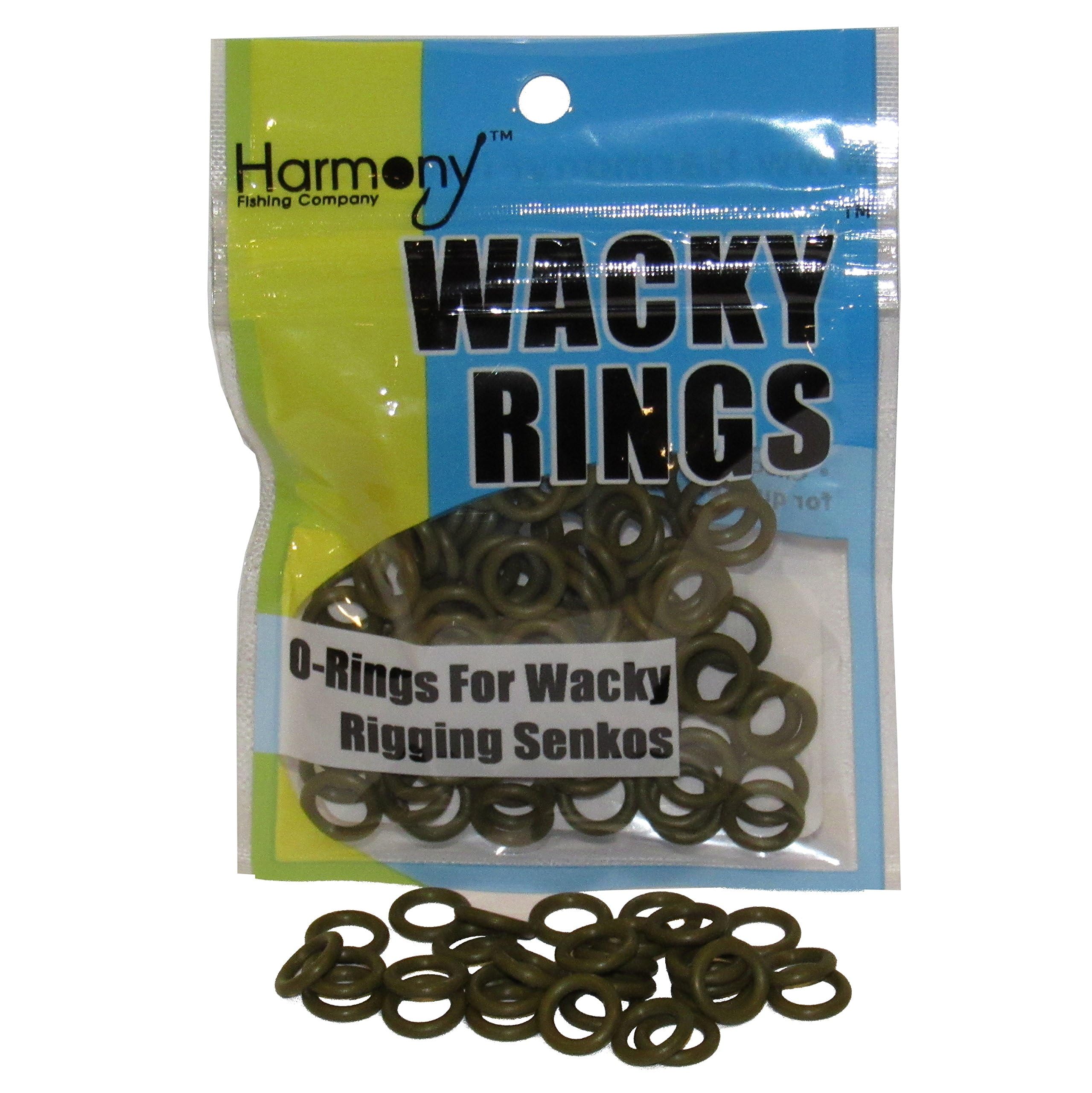 Wacky Rings - (GREEN PUMPKIN O-Rings for Wacky Rigging Senko Worms (100 orings for 4&5" Senkos)