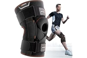 NITEEN Hinged Knee Brace for Knee Pain with Side Stabilizers Knee Braces for Women Men Adjustable Knee Pad for Meniscus Tear 