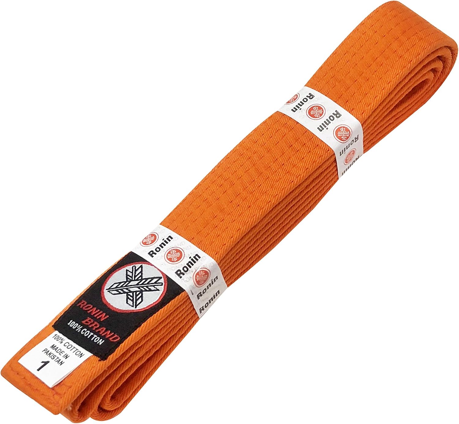 Ronin Brand Martial Arts Uniform Solid Colored Rank Belt Red Orange