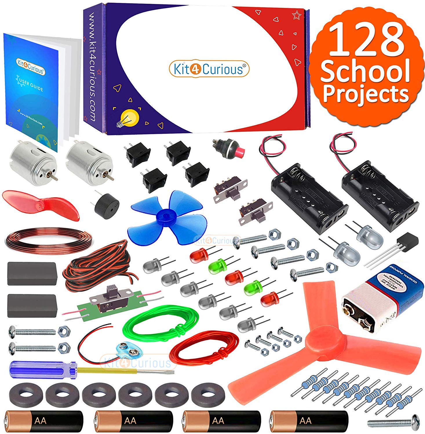 kit4curious mega diy robotics electronics kit for 201 projects