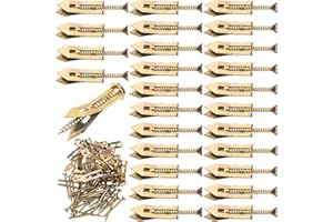 Pndeyo 40pcs Self-Drilling Drywall Anchors with Screws, Heavy Duty Metal Expansion Screws, Dry Wall Anchors for Gypsum Boards, Cabinets- Gold