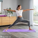 Core Balance Purple 6mm Yoga Mat with Strap Non-Slip 173x61cm view 6