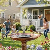 AISITIN 2.5W Outdoor Floating Solar Fountain with 6 Nozzles view 6