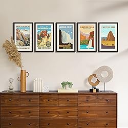 upsimples 11x17 Picture Frame Set of 5, Display