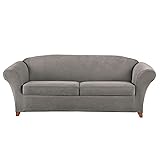 SureFit Stretch Pique 2-Seat Individual Cushion