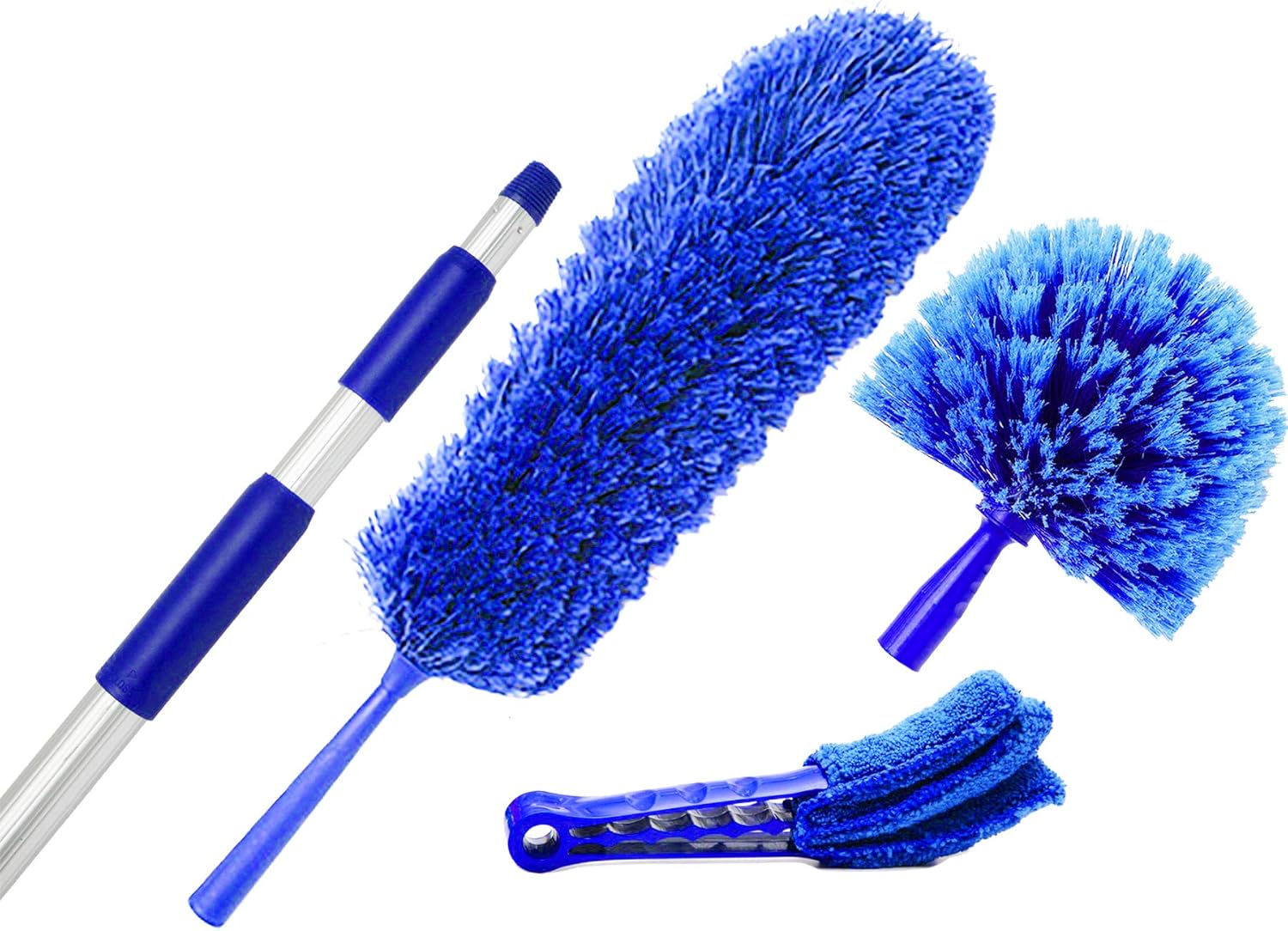 Barra de extensión y azul extensión Kit plumero Duster,, limpiar alta