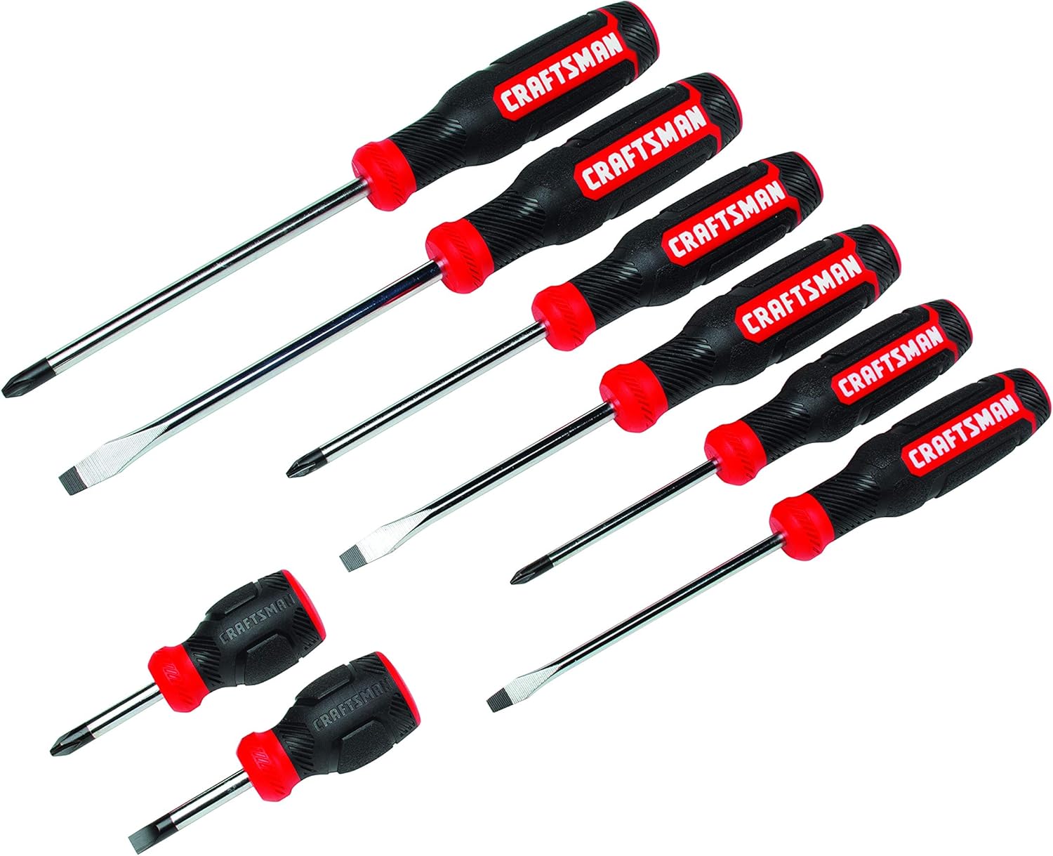 CRAFTSMAN Screwdriver Set, Assorted, 8-Piece (CMHT65075) - - 