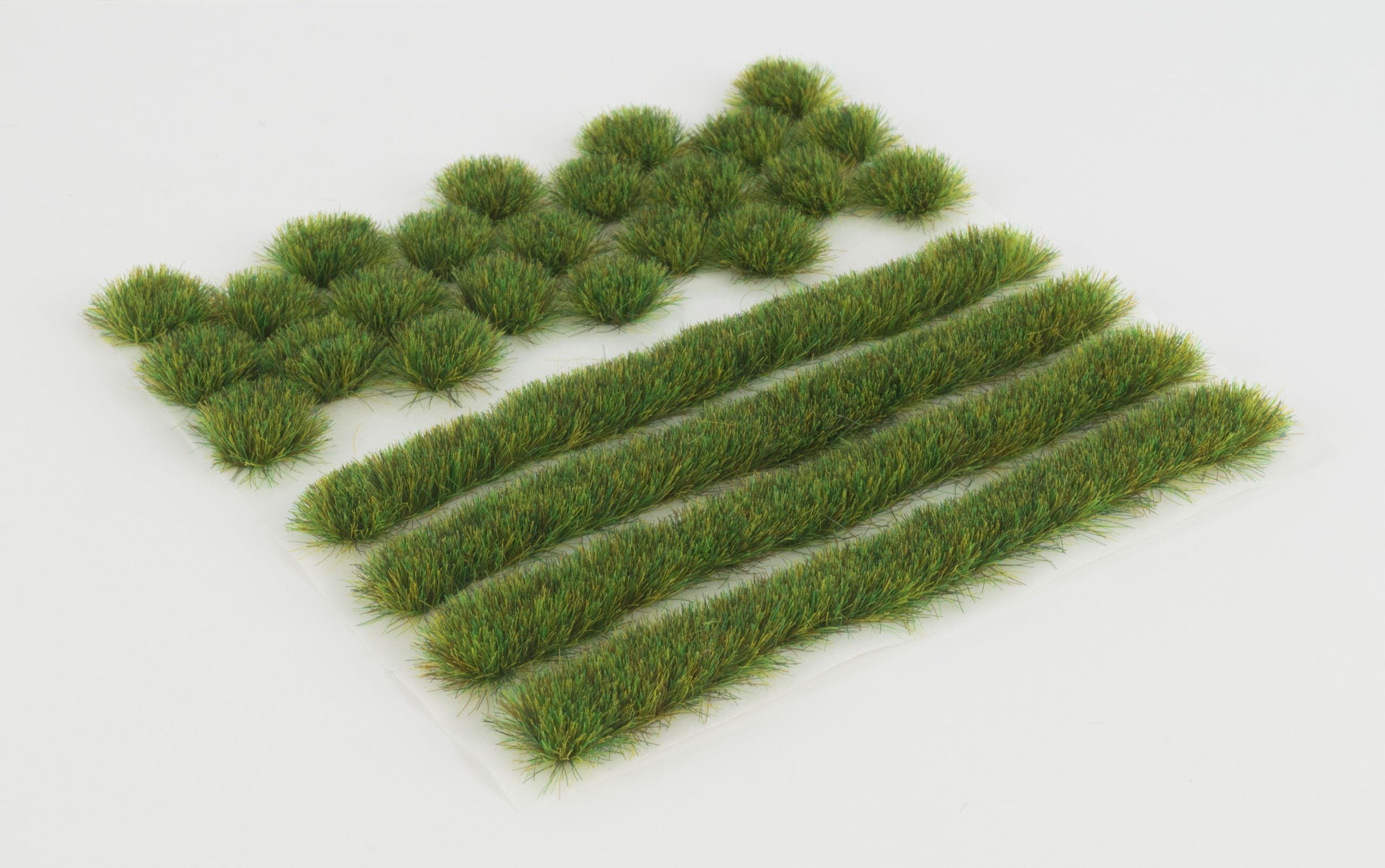 WWScenics Static Grass Tuft & Strip Set | 6mm Summer | SUM6MIX | for Model Scenery