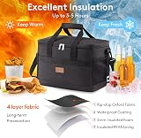Lifewit Cooler Bag 30 Cans Insulated Large Lunch Bag Collapsible Black view 4