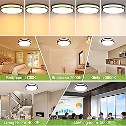 16 inch Dimmable LED Flush Mount Ceiling Light, Oil